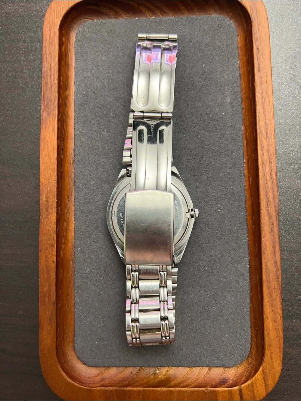 Pulsar Silver tone Stainless Steel Watch with Black Dial